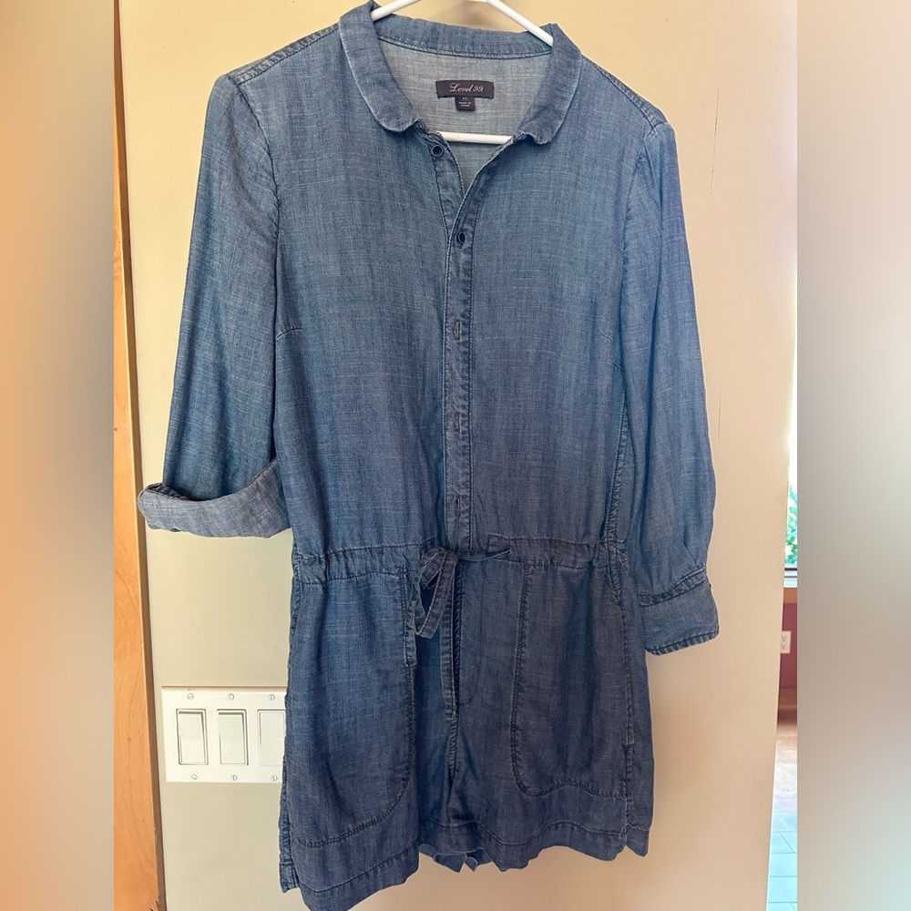 Denim Chambray Romper